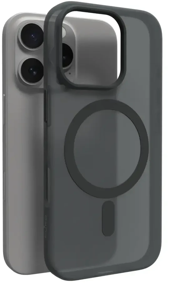 Silikoninis Puro Daylight MagSafe Apple iPhone 16 Pro Max – dėklas telefonui juodos spalvos