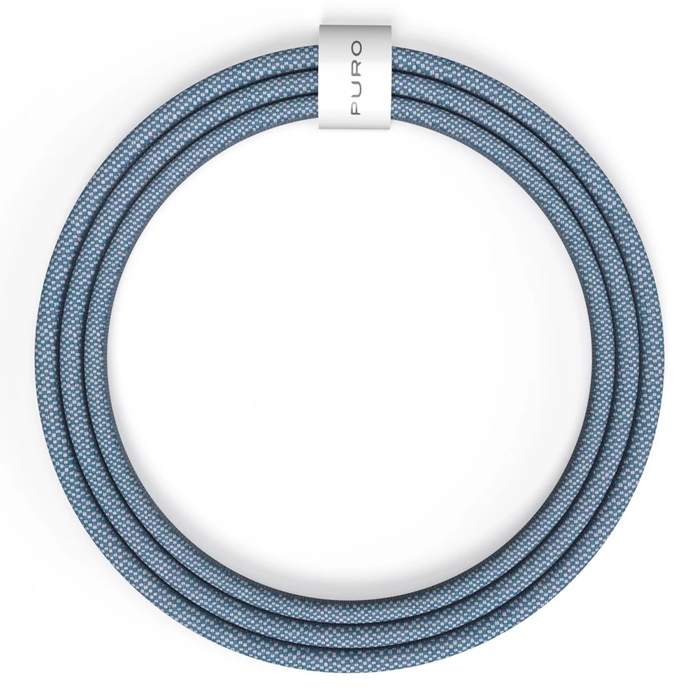 Puro Elektrik Puro Fabrik 60W USB-C - USB-C Cable 1.5m - Mėlyna
