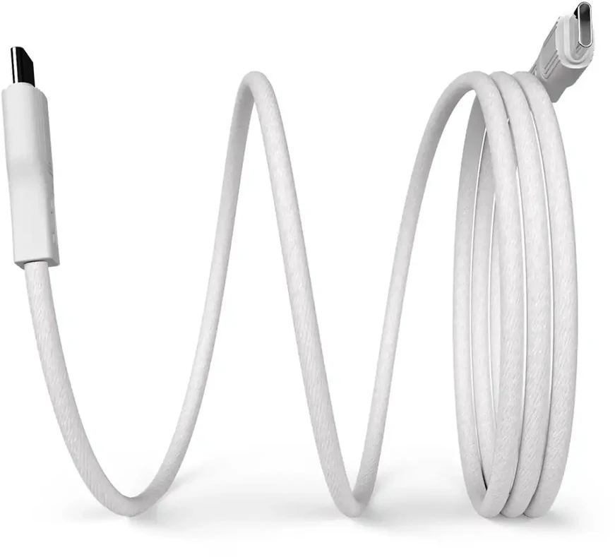 Puro Elektrik Puro magnetinis duomenų perdavimo ir įkrovimo kabelis | USB-C į USB-C | 60 W | 1 m | baltas