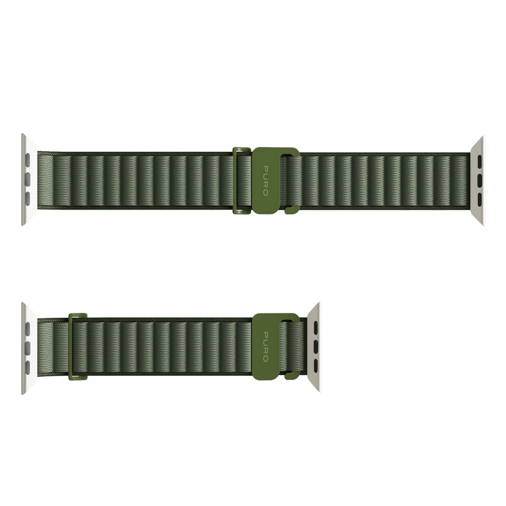Puro 'EXTREME' polyester apyrankė Apple Watch 42-44-45-49mm, žalios spalvos