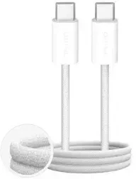 Puro Fabrik 4 60 W duomenų perdavimo ir įkrovimo kabelis | USB-C į USB-C | 60 W | 2 m | balta