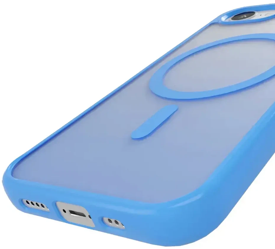 Puro in TPU „GRADIENT” su Magsafe and gradient effect Apple iPhone 16E, dėklas telefonui mėlynos spalvos