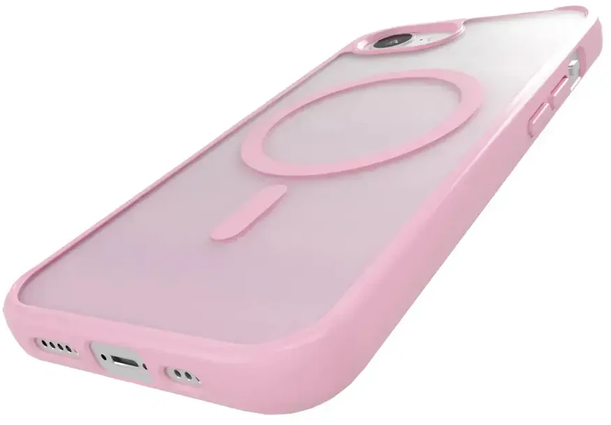 Puro in TPU "GRADIENT" su Magsafe and gradient effect Apple iPhone 16E, dėklas telefonui rožinės spalvos