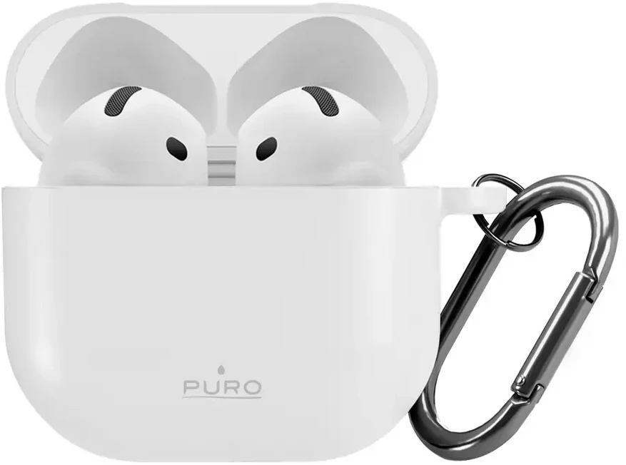 Puro „Icon“ dėklas, skirtas „AirPods 4“ – Baltos