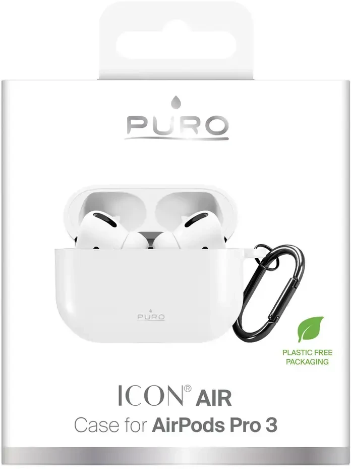 „Puro Icon“ dėklas, skirtas „AirPods Pro 3“ – „Baltas“