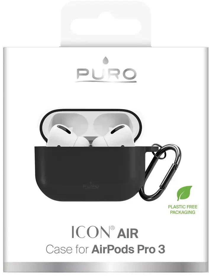 Dėklas Puro Icon Case for AirPods Pro 3 - Juodas