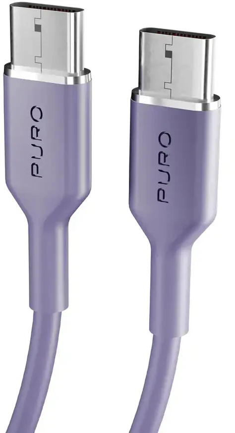 Puro ICON USB-C - USB-C Cable 1.5m - Violetinė