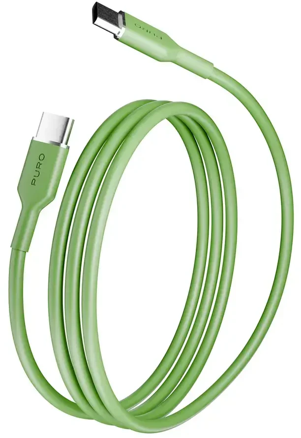 Puro ICON USB-C - USB-C cable 1.5m - žalias