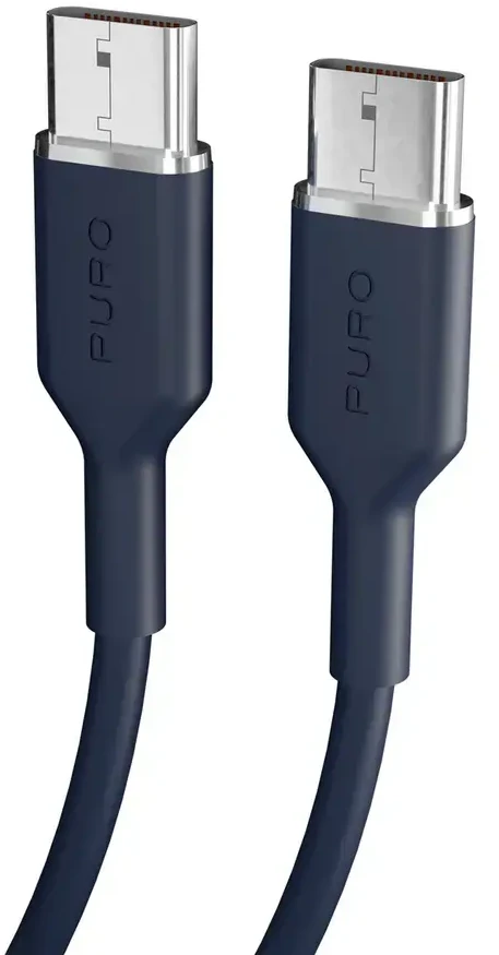 Puro ICON USB-C - USB-C laidas 1,5 m - Tamsiai mėlyna Mėlyna