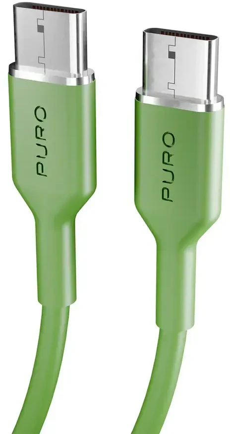 Puro ICON USB-C - USB-C cable 1.5m - žalias