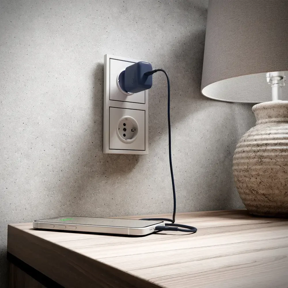 Puro ICON USB-C - USB-C laidas 1,5 m - Tamsiai mėlyna Mėlyna
