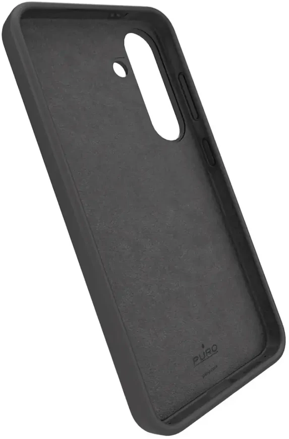 Puro Icon Silikoninis dėklas for Samsung Galaxy S25+ - Juodas