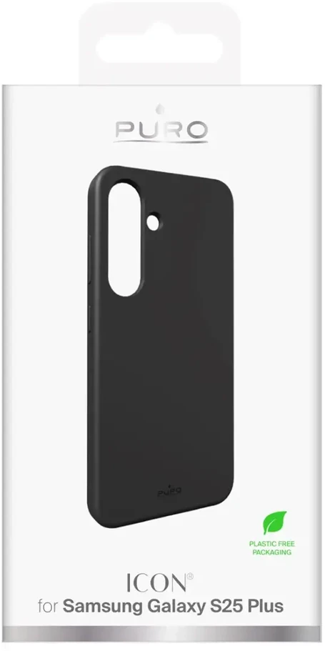Puro Icon Silikoninis dėklas for Samsung Galaxy S25+ - Juodas