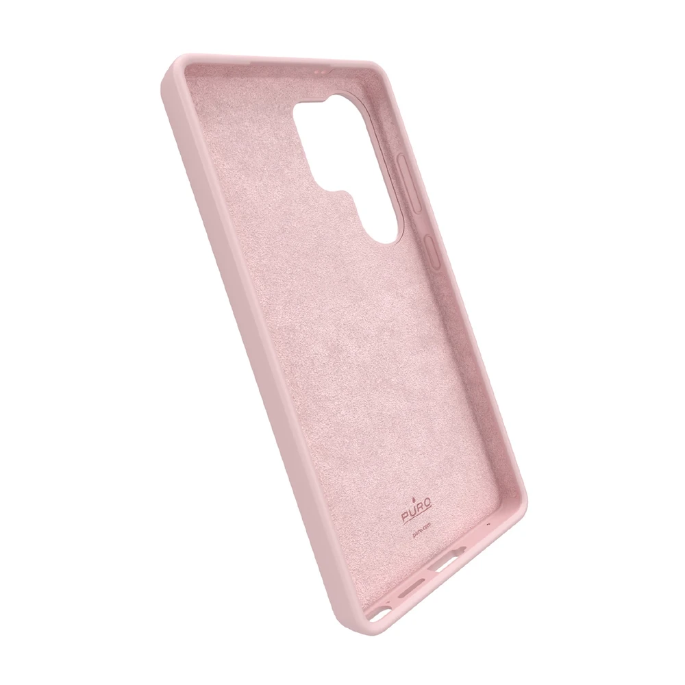 Puro Icon Silicone Samsung Galaxy S25 Ultra – dėklas telefonui rožinės spalvos