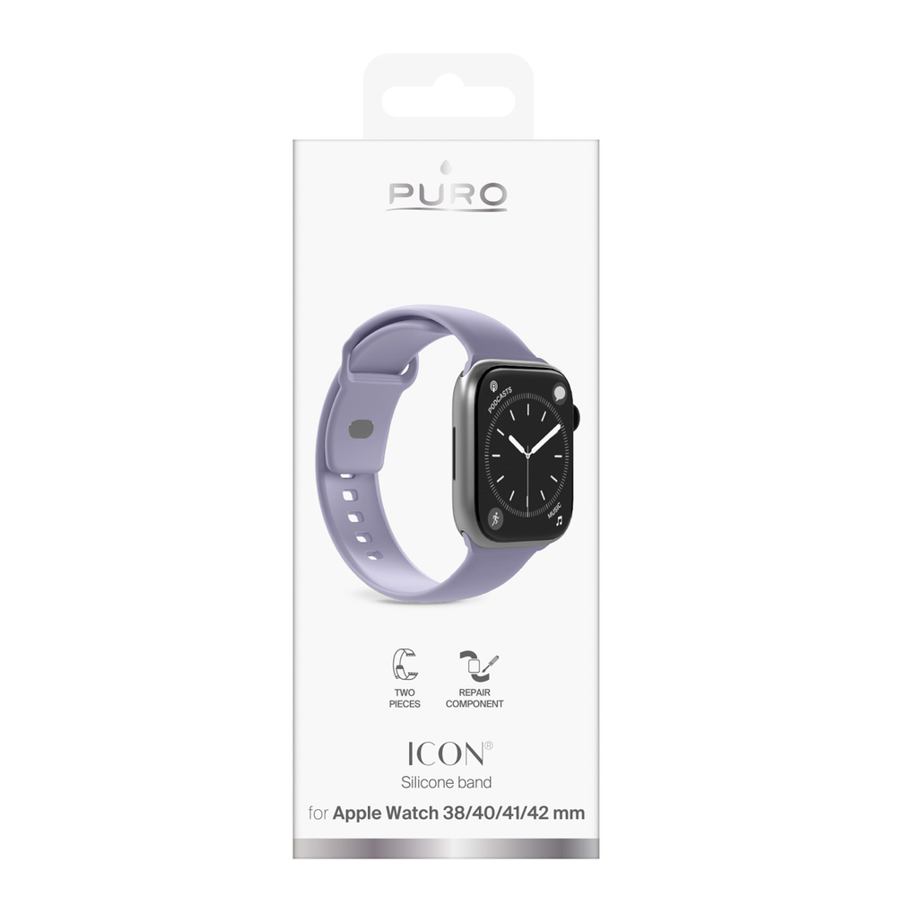 Dirželis išmaniojo laikrodžio Puro Icon violetinis 38/40/41/42 mm