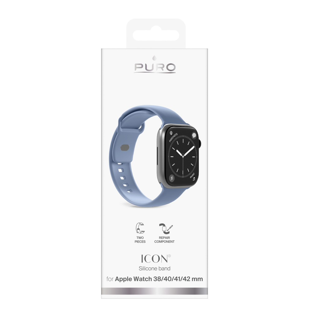 „Puro Icon“ dirželis, skirtas „Apple Watch“ 38/40/41/42 mm - Mėlyna