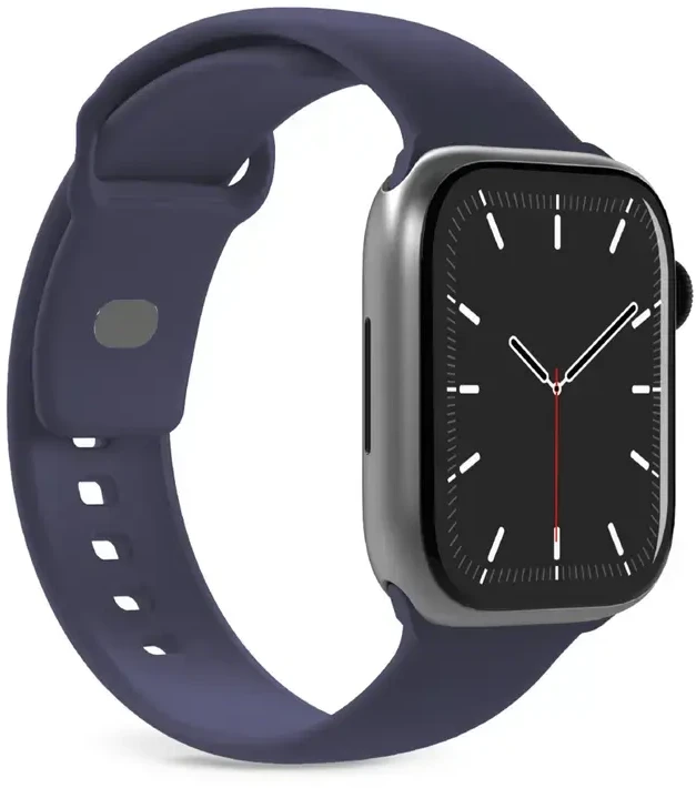 Puro Icon išmaniojo laikrodžio dirželis Apple Watch (44/45/46/49 mm) | Silikonas | tamsiai mėlyna