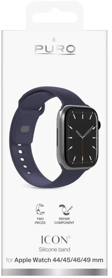 Puro „Icon“ dirželis, skirtas „Apple Watch“ 44/45/46/49 mm – tamsiai mėlyna Mėlyna