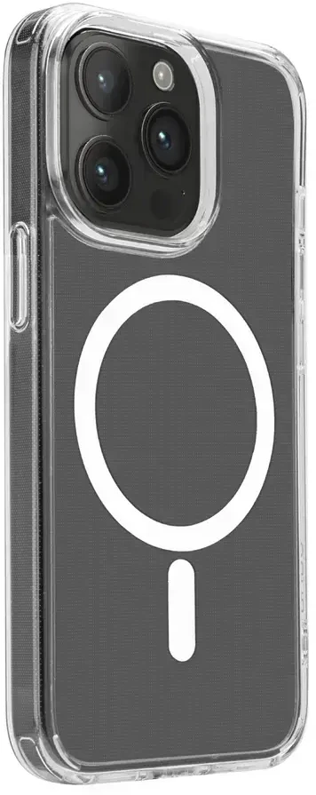 „Puro Lite Mag Pro“ telefono dėklas su „MagSafe“ palaikymu, skirtas „iPhone 15 Pro“, baltas
