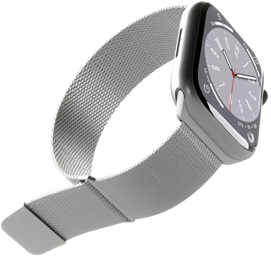 Puro ‘MILANESE’ apyrankė Apple Watch 42-44-45-49m, argento