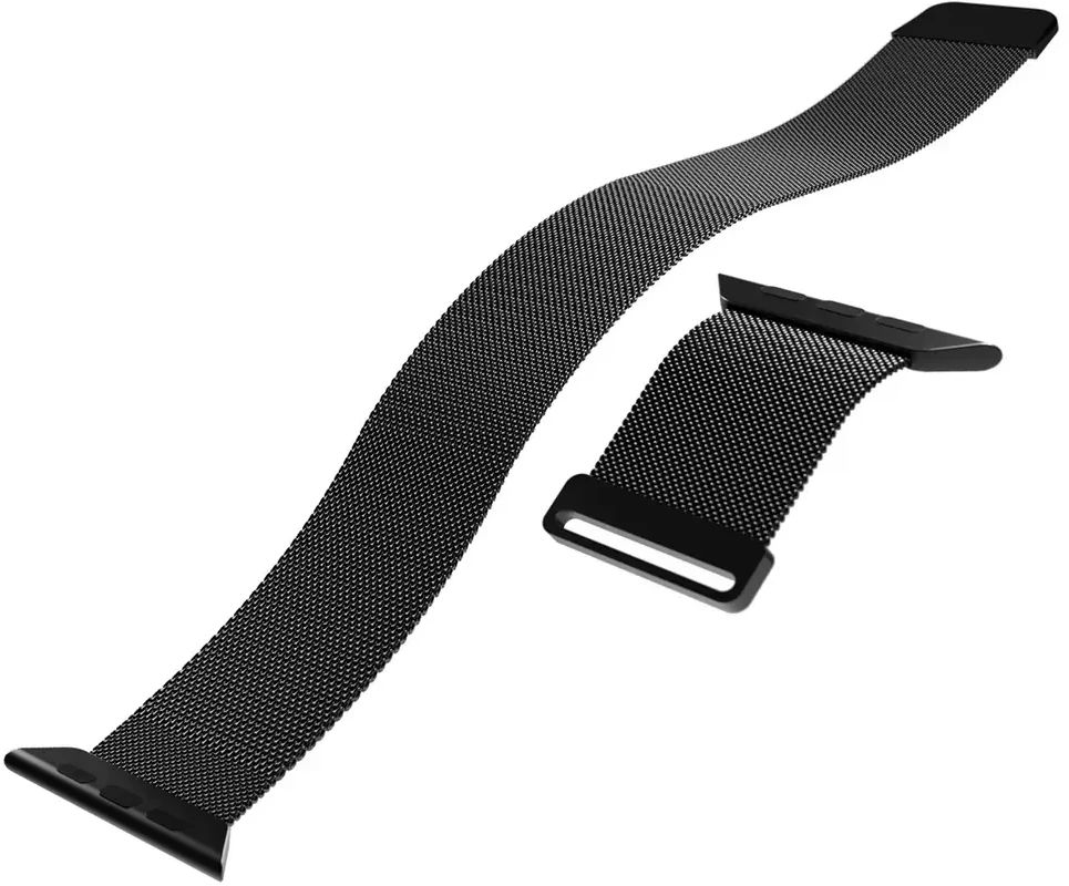 Puro ‘MILANESE’ apyrankė laikrodžiui Apple Watch 42-44-45-49m, juodos spalvos