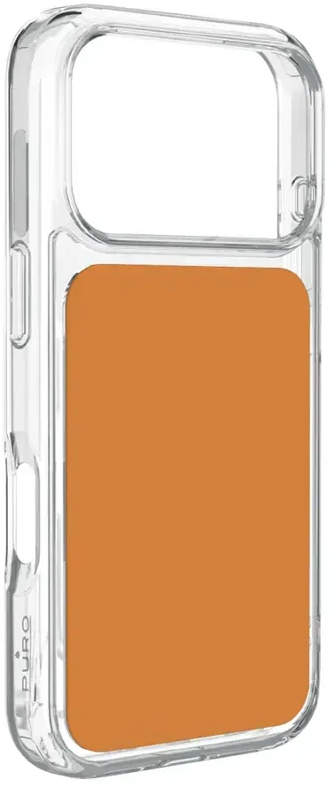 Puro „Plate Mag“ dėklas, skirtas „iPhone 17 Pro“, suderinamas su „MagSafe“ - Oranžinis