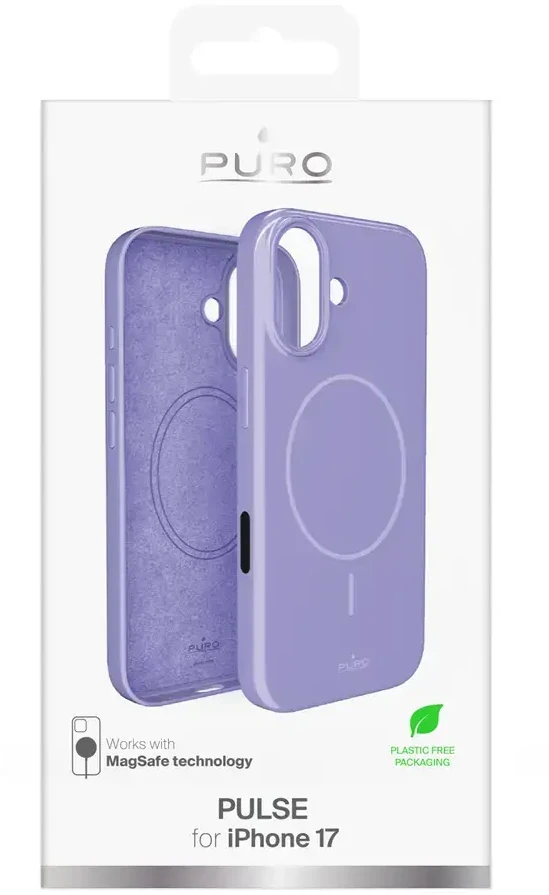 Puro Pulse Apple iPhone 17 polycarbonate protective dėklas – rožinės spalvos