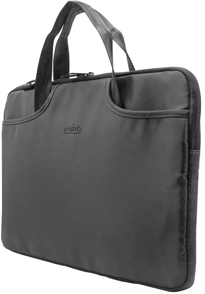 Puro „Scudo SleevePro“ dėklas iš nailono, skirtas „MacBook“ ir nešiojamiesiems kompiuteriams iki 14 colių, juodas