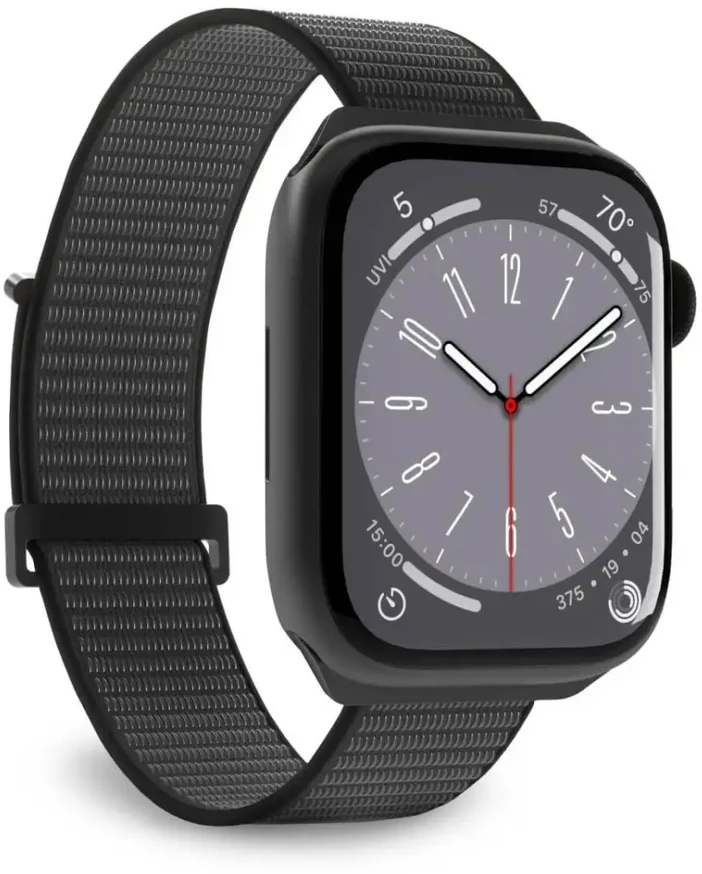 Puro ''SPORT'' nylon apyrankė Apple Watch 42-44-45-49mm. juodos spalvos