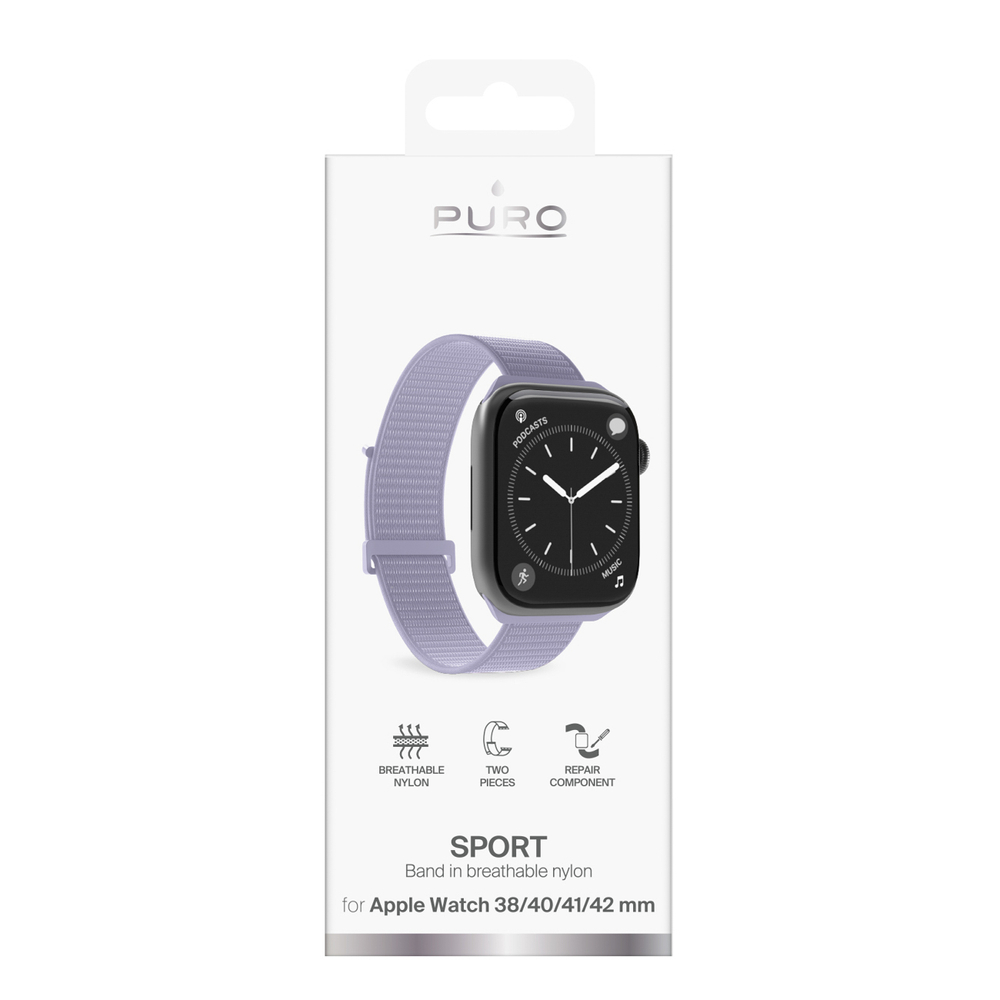 Puro Sport Strap for Apple Watch 38/40/41/42mm - Violetinė