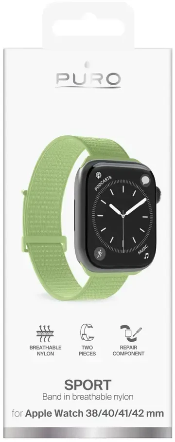Puro sportinis dirželis Apple Watch 38/40/41/42 mm - Žalias