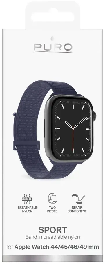 Puro sportinis dirželis „Apple Watch“ 44/45/46/49 mm – tamsiai mėlyna Mėlyna