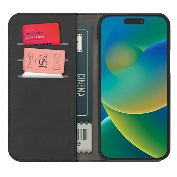 Dėklas SBS Puro Wallet Detachable iPhone 15 Plus /14 Plus 6.7" 2in1 juodas PUIPC1567BOOKC3BLK