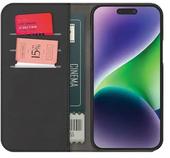 Dėklas Puro Wallet Detachable iPhone 15 Pro Max 6.7" 2w1 juoda juodas PUIPC15P67BOOKC3BLK