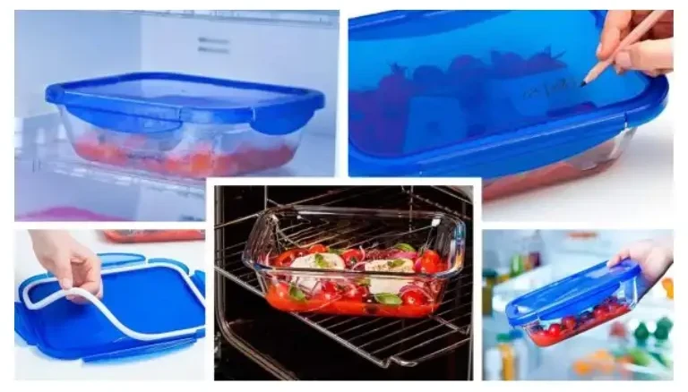 Padažinių rinkinys Pyrex Cook & Go (2 pcs) Skaidrus Borosilikatinis stiklas