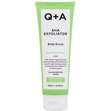 Q+A AHA Exfoliator Body Scrub Kūno šveitiklis su AHA rūgštimi, 250 ml