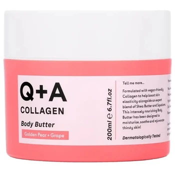Q+A Collagen Body Butter kūno sviestas su kolagenu, 200 ml