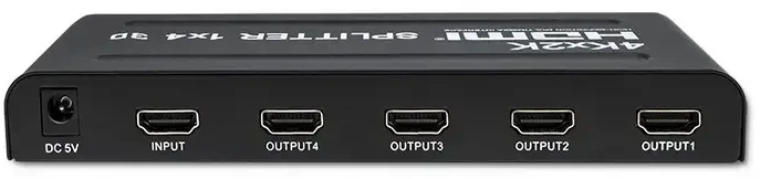 Qoltec 51798 aktyvus HDMI skirstytuvas 4 x HDMI 4K x 2K | 3,4 Gb/s