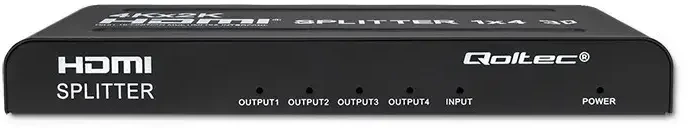 Qoltec 51798 aktyvus HDMI skirstytuvas 4 x HDMI 4K x 2K | 3,4 Gb/s