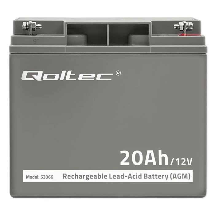 QOLTEC 53066 AGM baterija 12V 20Ah maks. 300A
