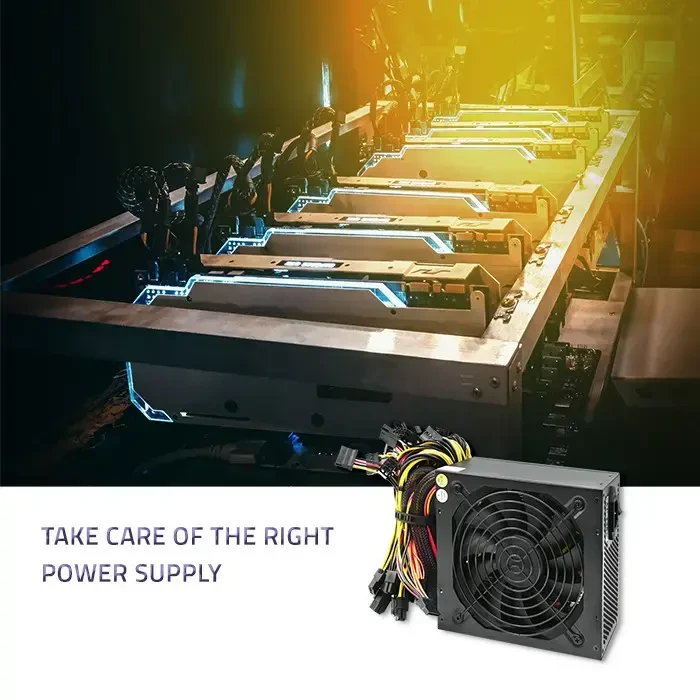 QOLTEC 50147 ATX maitinimo šaltinis 1600W 80 Plus Gold Bitcoin Miner
