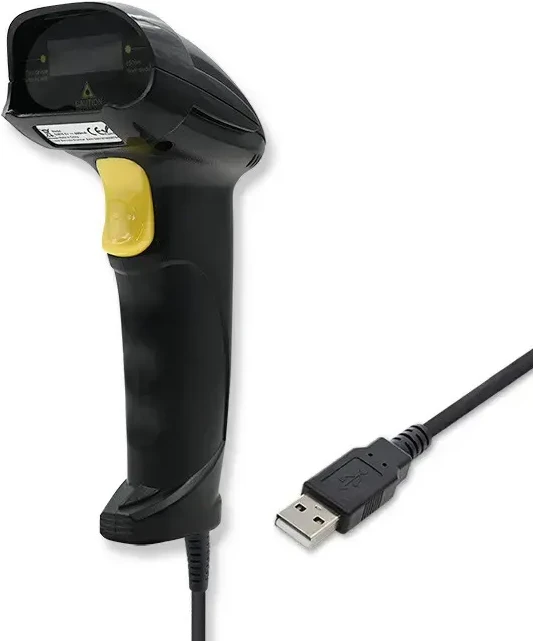 QOLTEC 50876 lazerinis scanner 1D USB Juodas