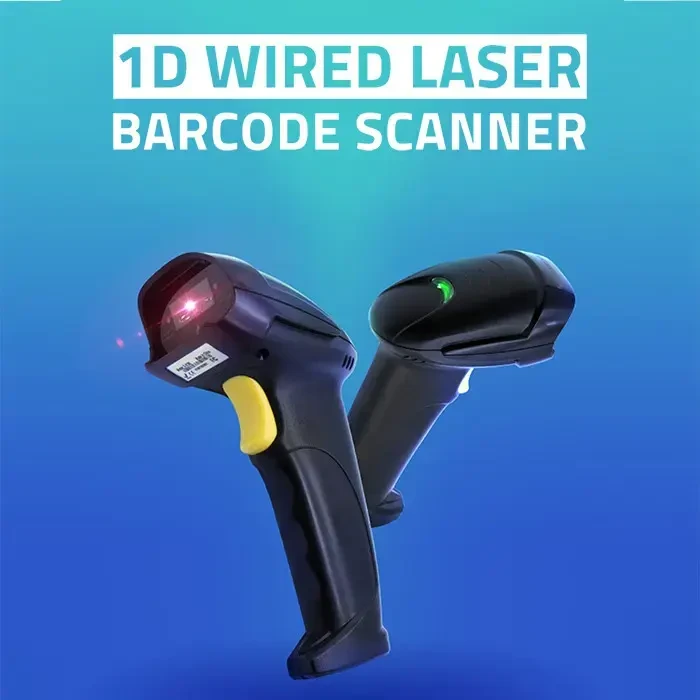QOLTEC 50876 lazerinis scanner 1D USB Juodas