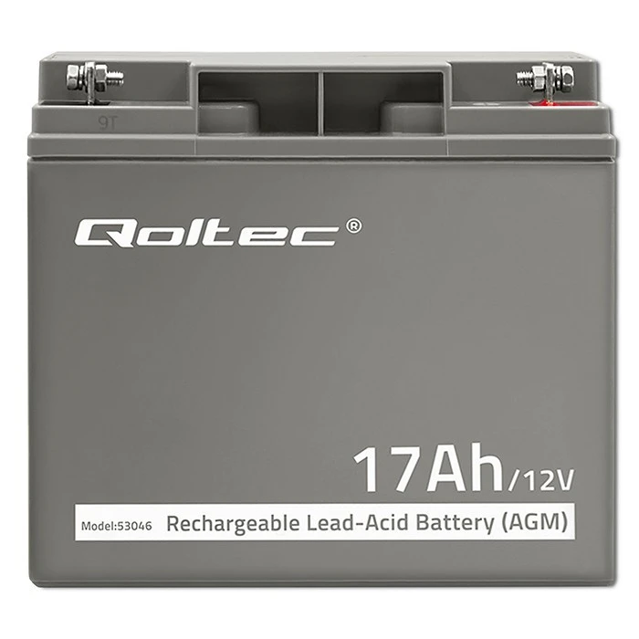 QOLTEC 53046 Qoltec Baterija AGM 12V 17Ah maks.255A