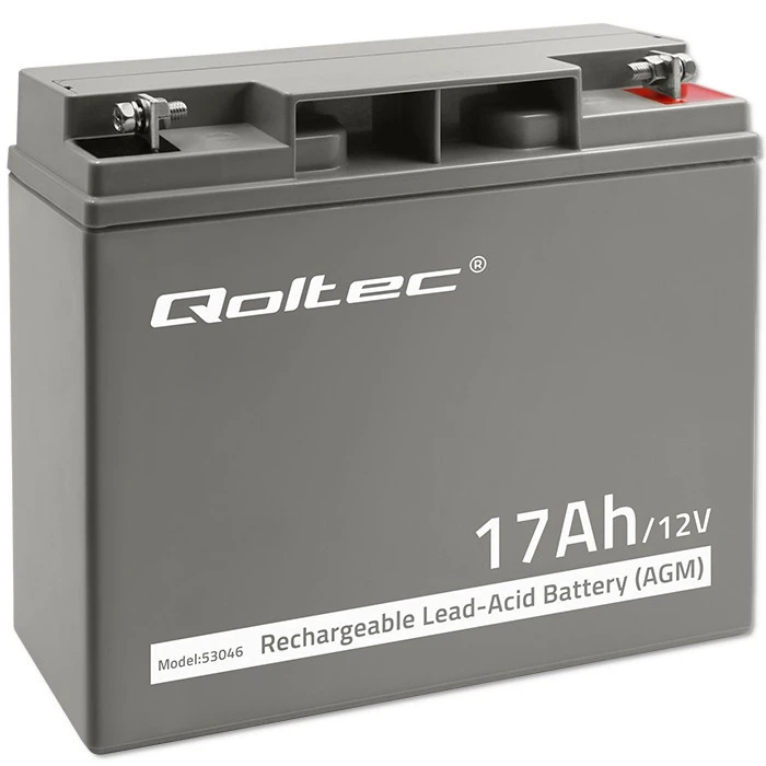 QOLTEC 53046 Qoltec Baterija AGM 12V 17Ah maks.255A