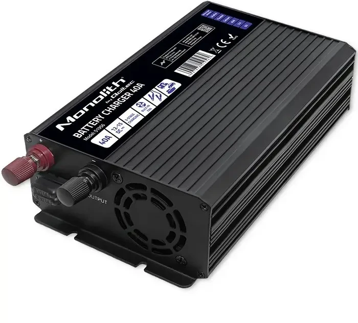 Akumuliatorius QOLTEC 51956 išmanusis „Monolith“ įkroviklis LiFePO4 AGM GEL SLA akumuliatoriams / 40A / 12V