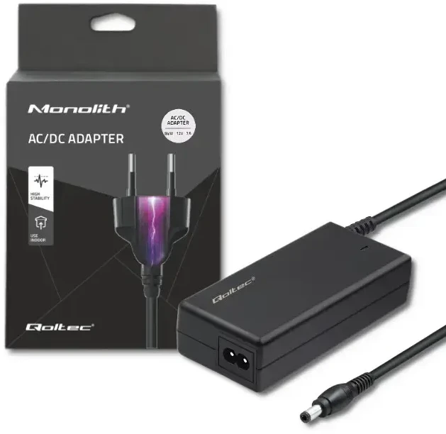 QOLTEC 51109 Universalus kintamosios srovės adapteris 84W 12V 7A 5.5 2.5 + maitinimo laidas