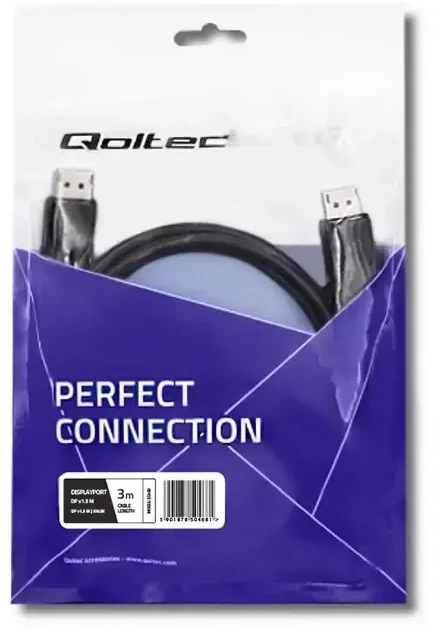 QOLTEC 50468 DisplayPort v1.3 M/DP v1.3 M 5Kx3K 3.0m