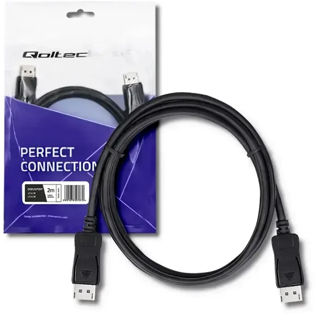 QOLTEC 50587 Qoltec DisplayPort v1.4 vyriškas / DisplayPort v1.4 vyriškas 2 m