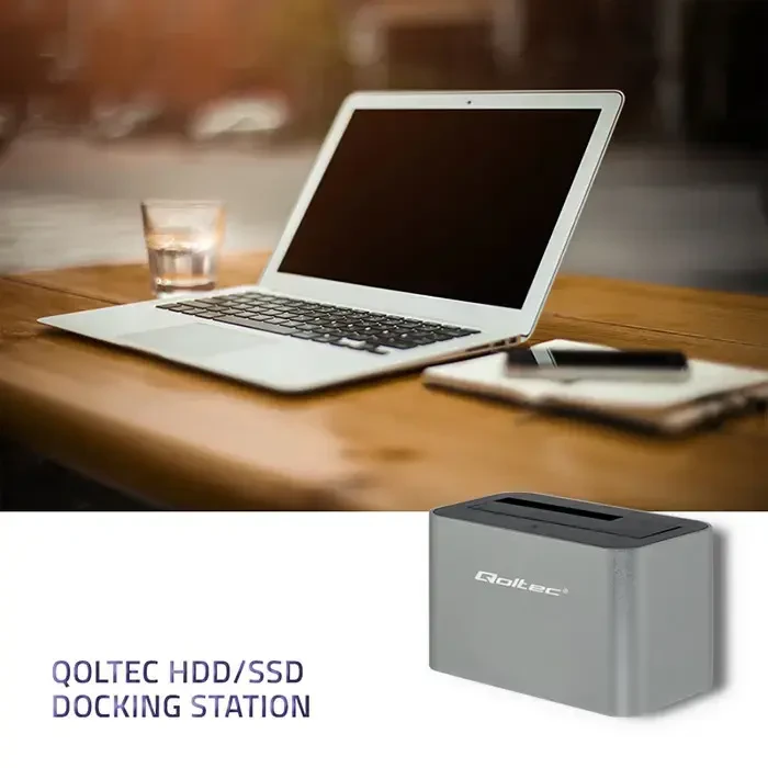 QOLTEC 50315 HDD / SSD prijungimo stotis 2,5 colio / 3,5 colio SATA USB 3.0